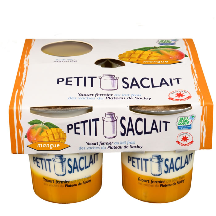 PETIT SACLAIT Yaourts brassés sur lit de mangue