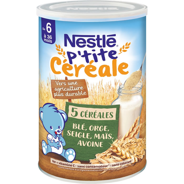 NESTLE P'tite Céréale Céréales en poudre nature dès 6 mois
