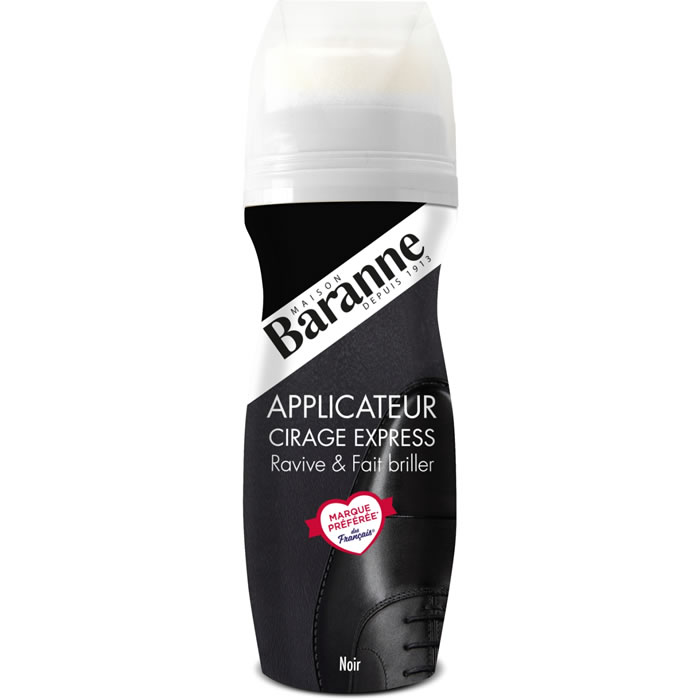 BARANNE Cirage liquide noir express ravive et fait briller