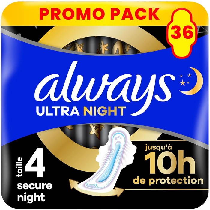 ALWAYS Ultra Night Serviettes hygiéniques avec ailettes ultra