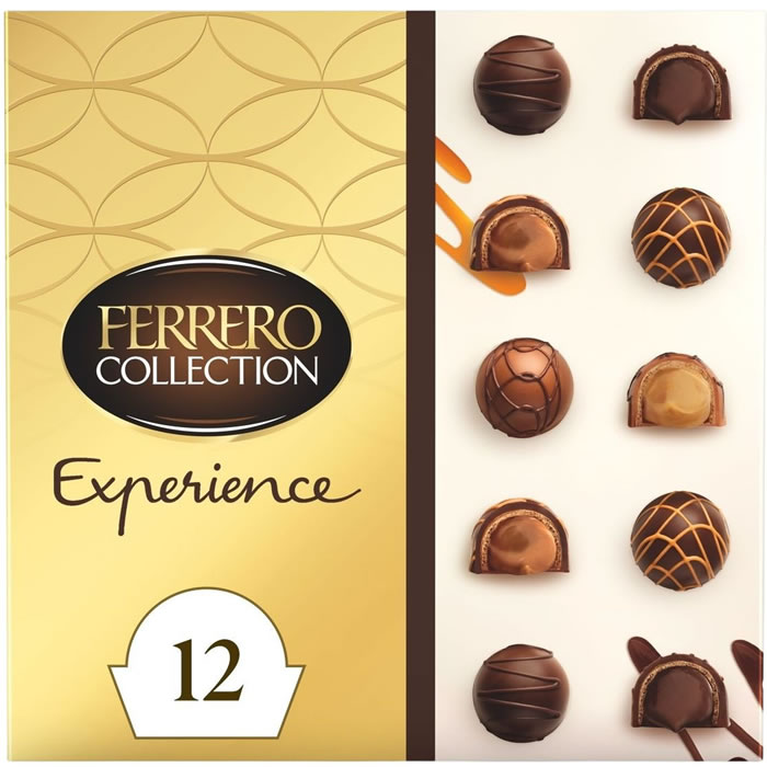 FERRERO Collection Bouchées au chocolat au lait, noir et noisette