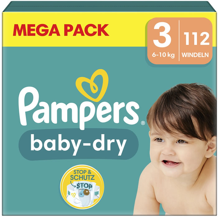 PAMPERS Baby-Dry Couches taille 3 (6- 10 kg)