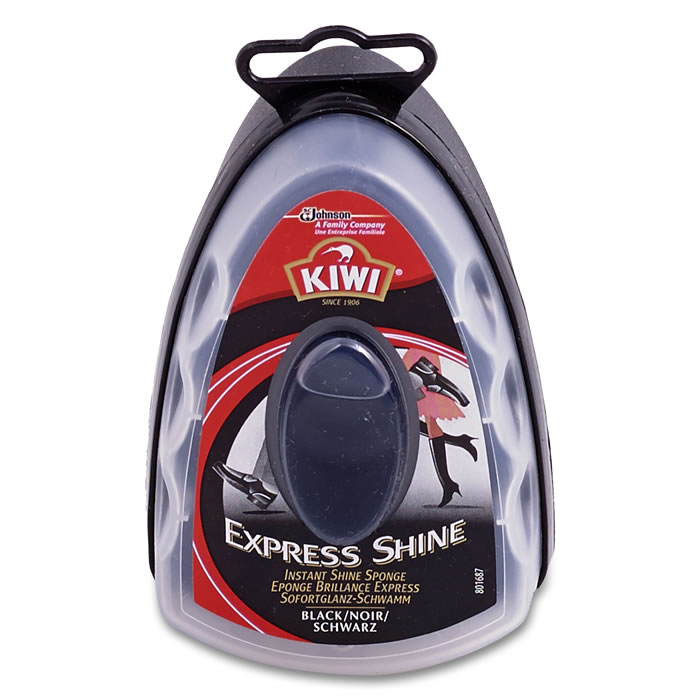 KIWI Quick shine Eponge avec diffuseur pour cuir noir