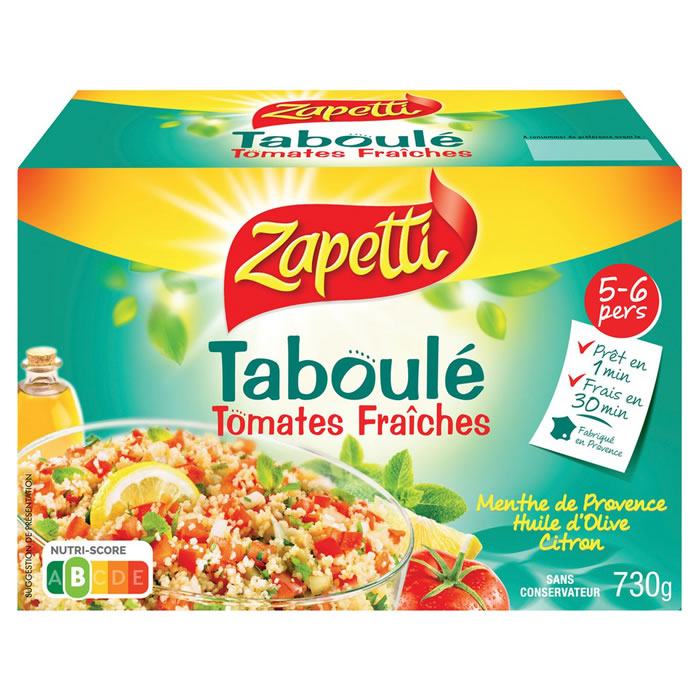 ZAPETTI Taboulé aux Tomates Fraîches