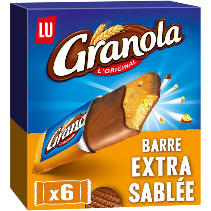 LU Granola Barre de biscuits extra sablée au chocolat