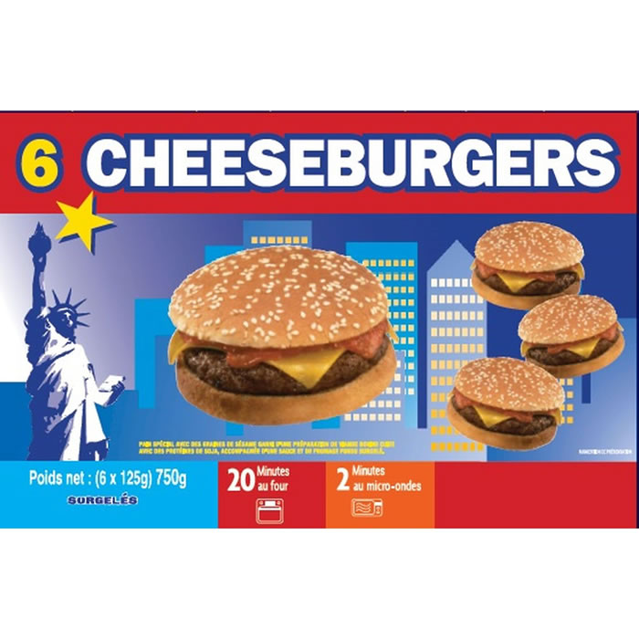 AUCHAN Cheeseburgers