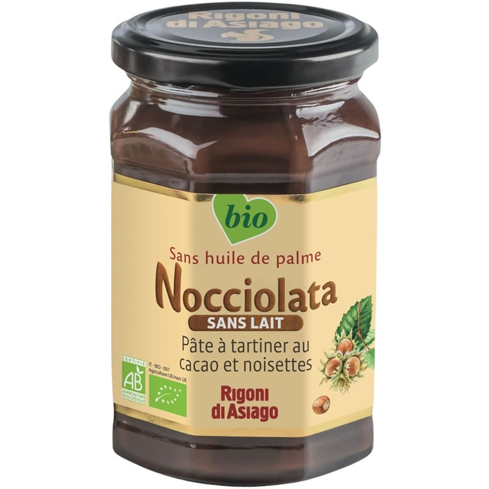 NOCCIOLATA Pâte à tartiner au cacao et noisettes sans lactose bio