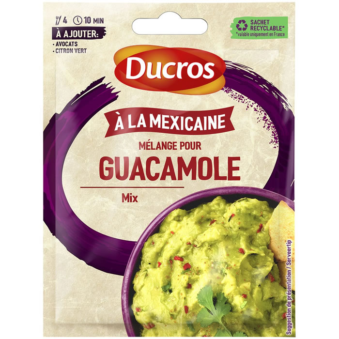 DUCROS Guacamole Mexicain Assaisonnement à base de cumin, coriandre et piment