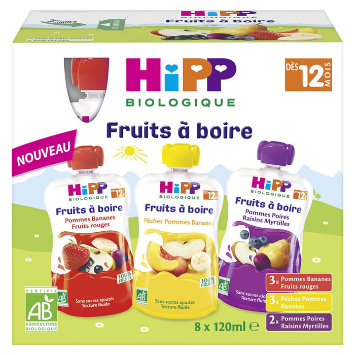 HIPP Desserts de jus de fruits bio dès 12 mois