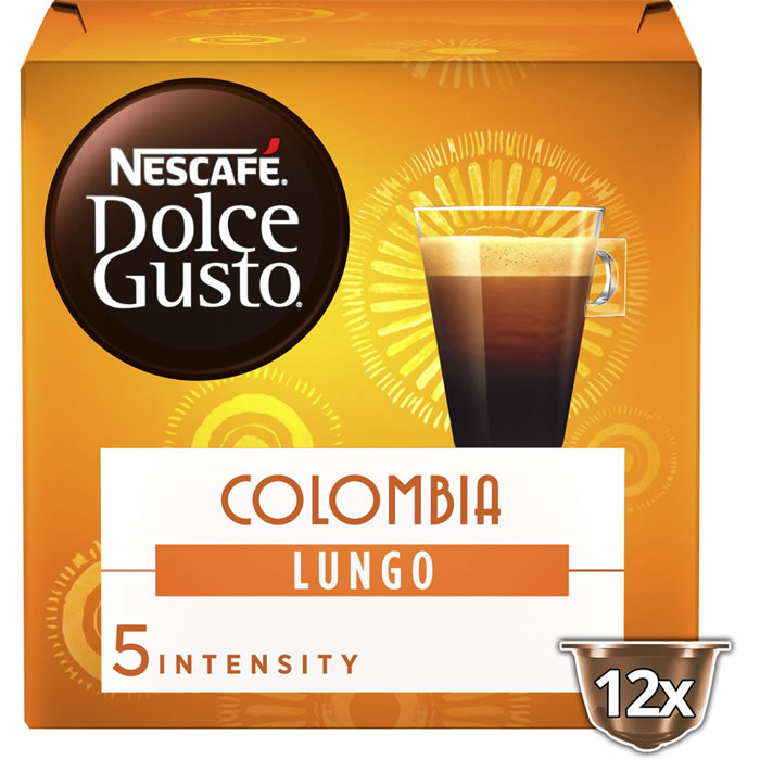 NESCAFE Dolce Gusto Capsules de café allongé de Colombie bio N°5