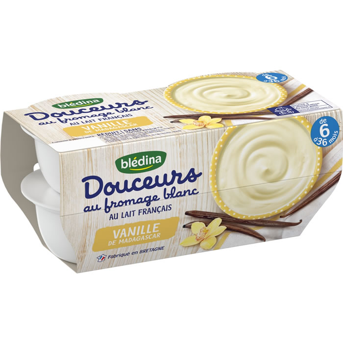 BLEDINA Dessert lacté à la vanille dès 6 mois