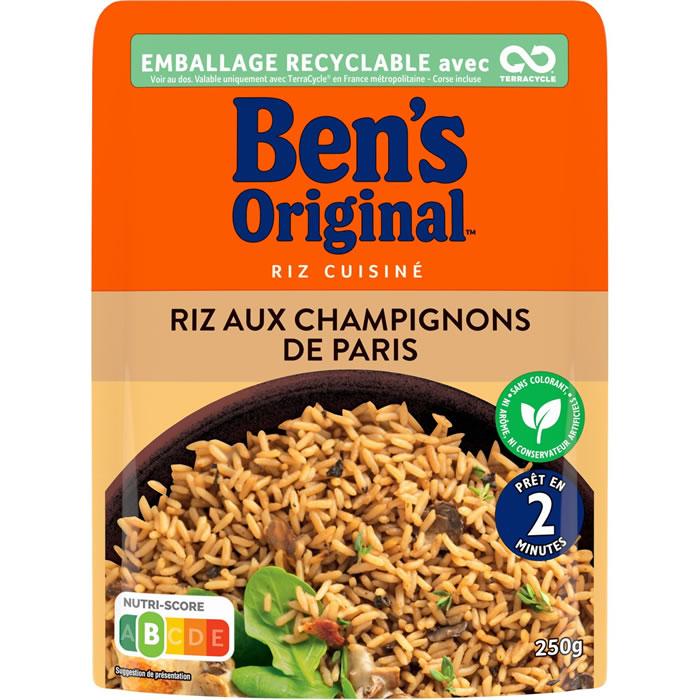 BEN'S ORIGINAL : Riz long grain sachet cuisson - chronodrive