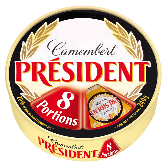 PRESIDENT Camembert en portions