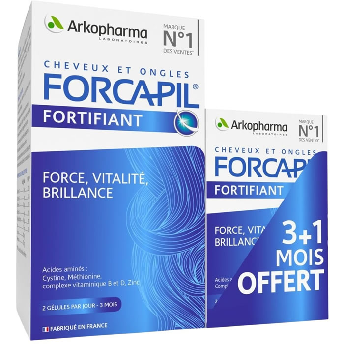 ARKOPHARMA Forcapil Compléments alimentaires fortifiant pour cheveux et ongles