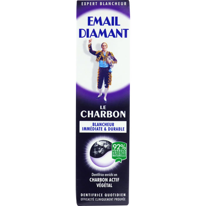 EMAIL DIAMANT Le Charbon Dentifrice blancheur immédiate et durable