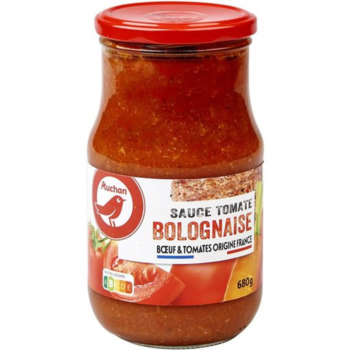 AUCHAN Sauce tomate à la bolognaise