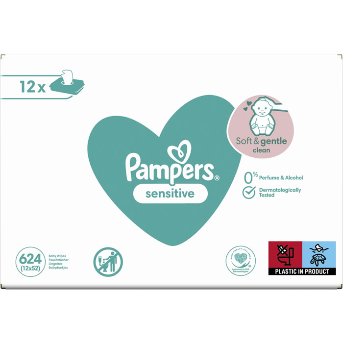 PAMPERS Sensitive Lingettes nettoyantes bébé