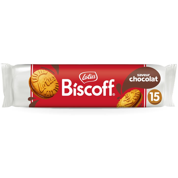 LOTUS Biscoff Biscuits spéculoos fourrés à la crème chocolat