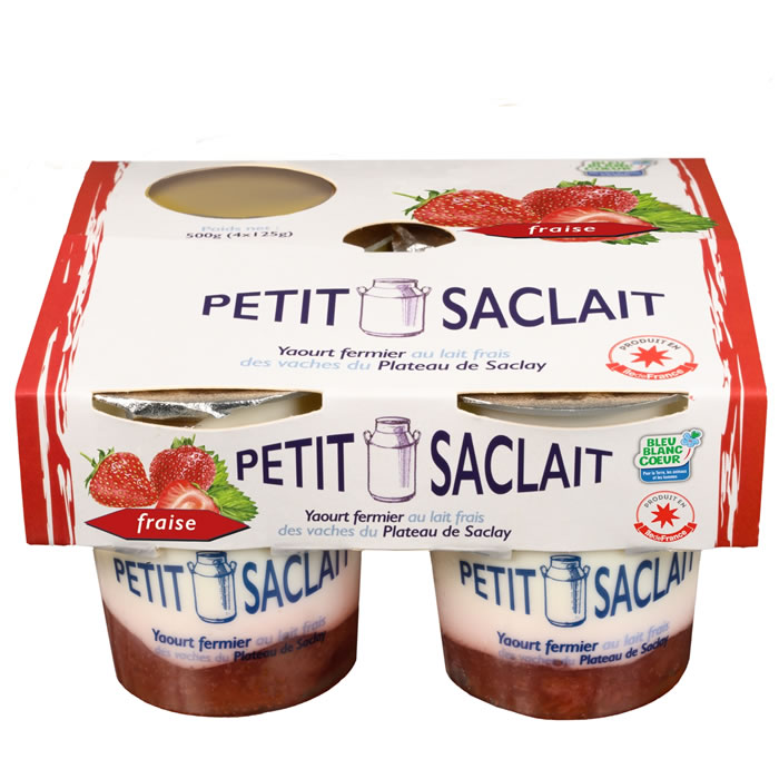 PETIT SACLAIT Yaourts brassés sur lit de fraise