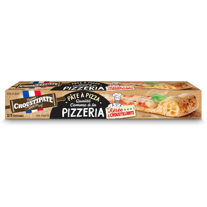 CROUSTIPÂTE Pâtes à pizza ronde et moelleuse