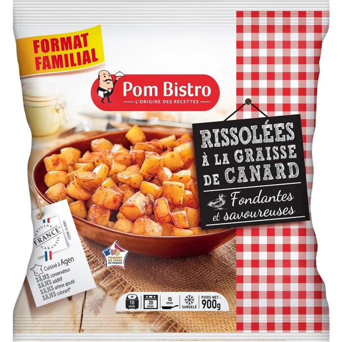POM BISTRO Pommes de terre en cubes rissolées à la graisse de canard