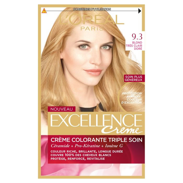L'OREAL Excellence Coloration permanente 9.3 blond très clair doré