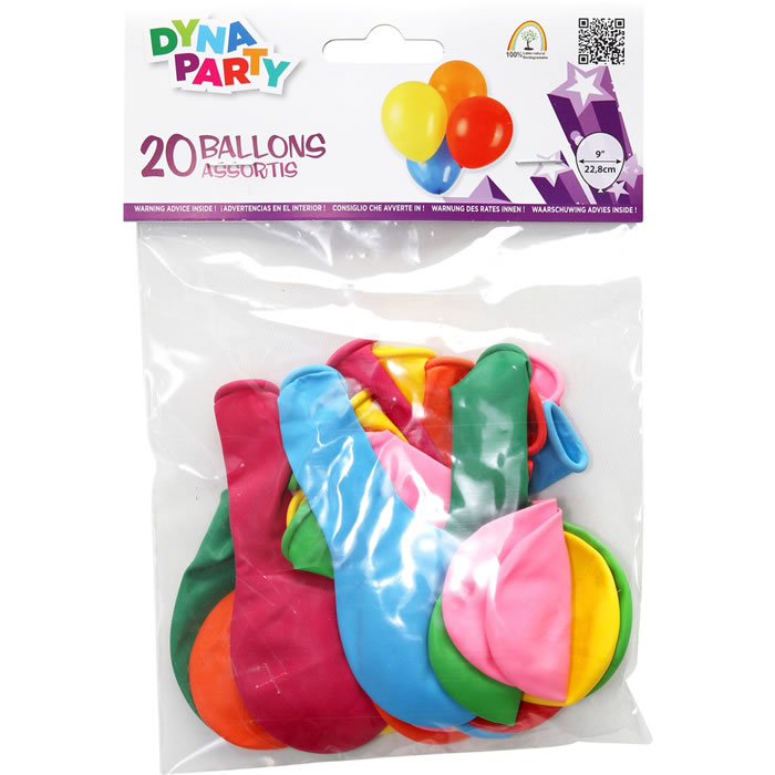 DYNASTRIB 20 ballons gonflables