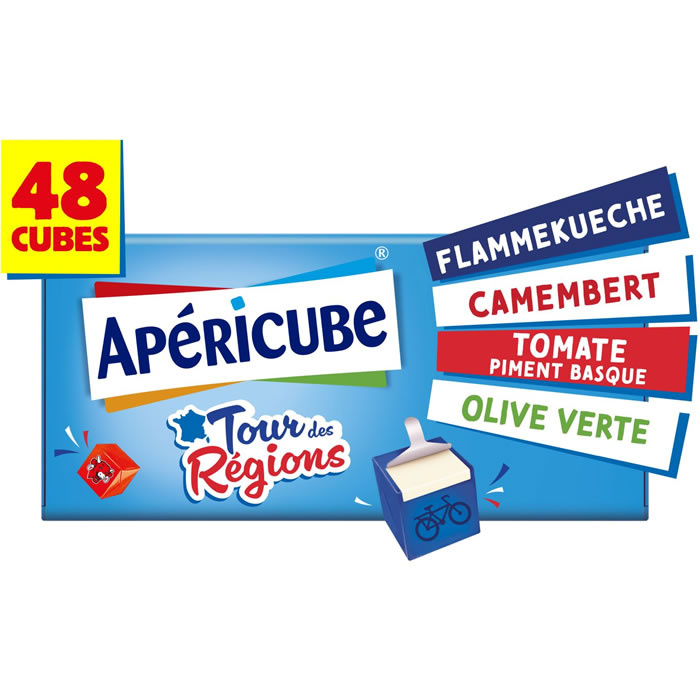 APERICUBE Tour des Régions Dés de fromage multi-variétés