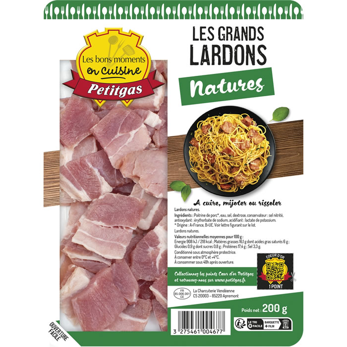 PETITGAS Lardons nature