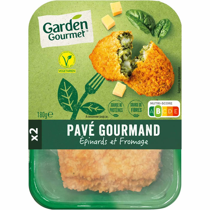 GARDEN GOURMET Pavé gourmand épinards et fromage