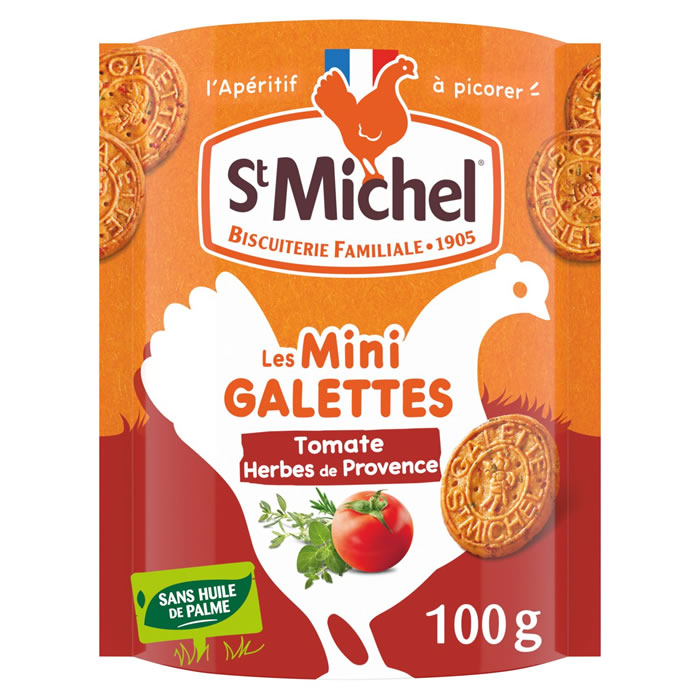 ST MICHEL Mini galettes bretonnes goût tomate et herbes de Provence