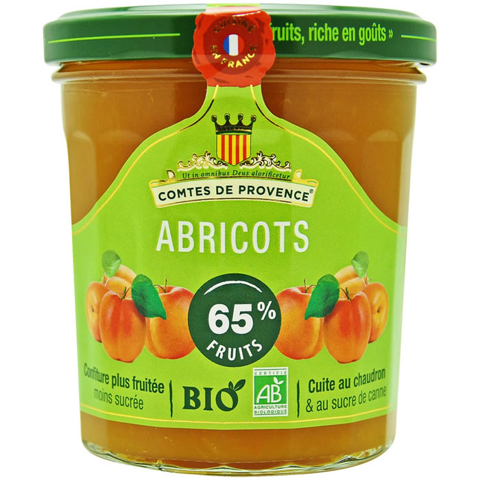 LES COMTES DE PROVENCE Confiture d'abricots bio