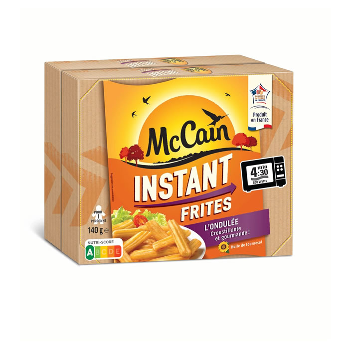 MC CAIN Instant frites Frites ondulées pour micro-ondes