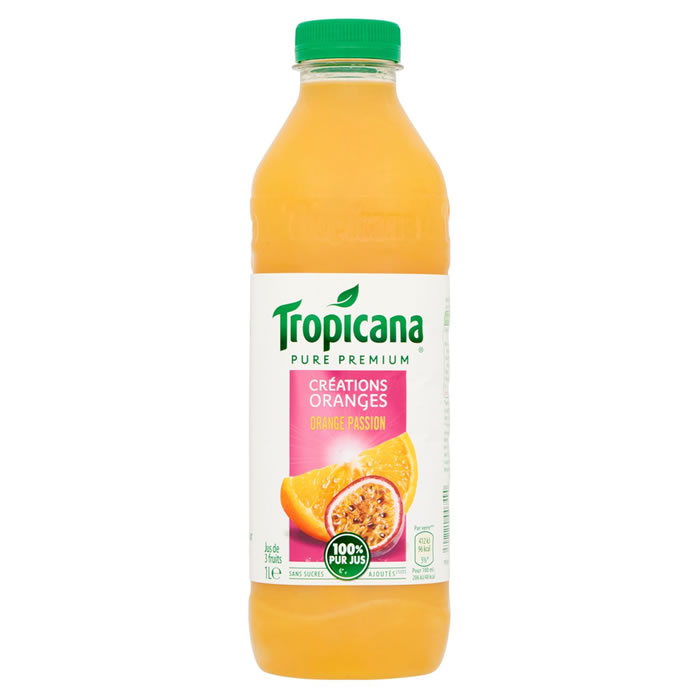 TROPICANA Pure Premium Pur jus orange et passion