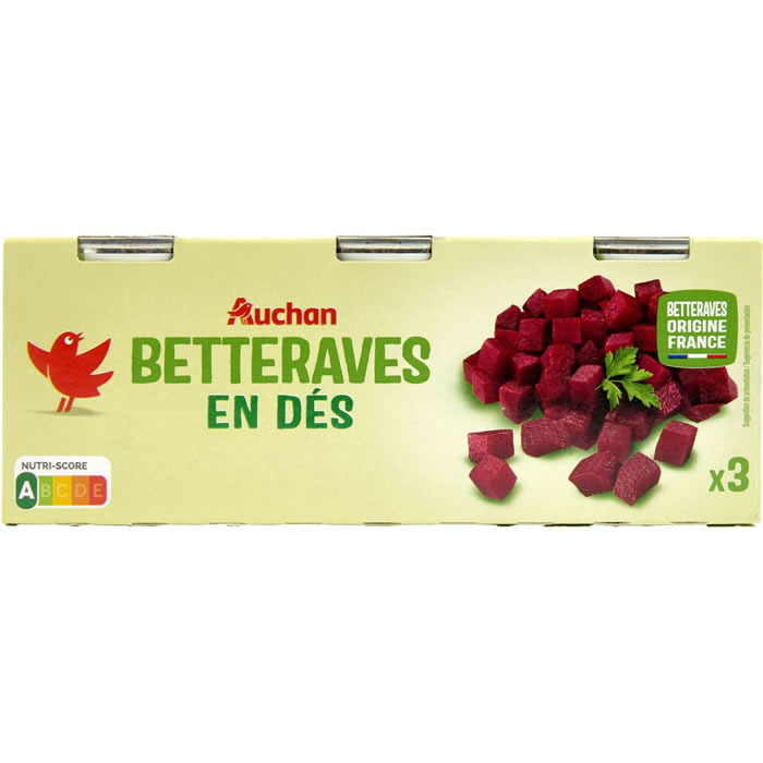 AUCHAN Betteraves en dés