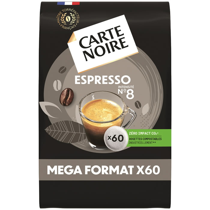 CARTE NOIRE : Dosettes de café espresso N°60 - chronodrive