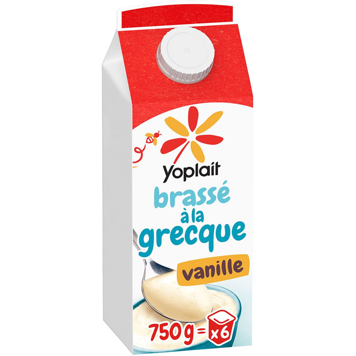 YOPLAIT Yaourts brassés à la grecque à la vanille