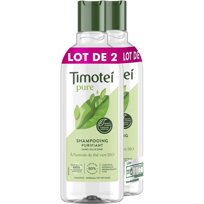 TIMOTEI Shampoing purifiant aux extraits de thé vert
