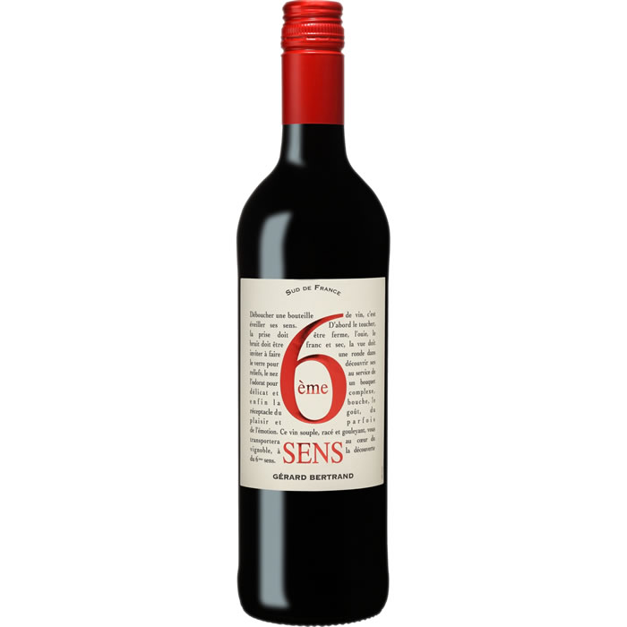 PAYS D'OC 6ème sens Vin rouge IGP
