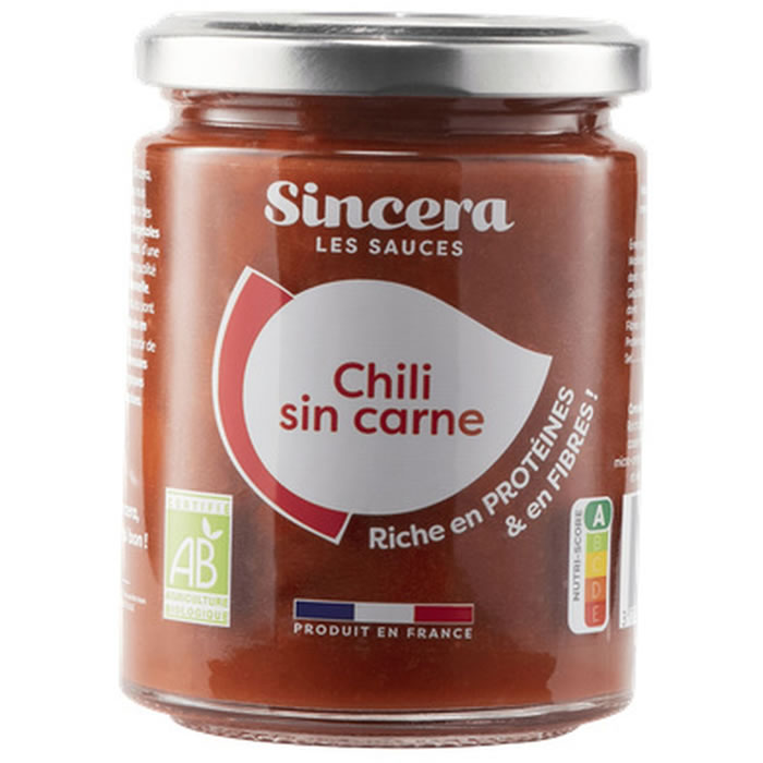 SINCERA Sauce chili sin carne bio