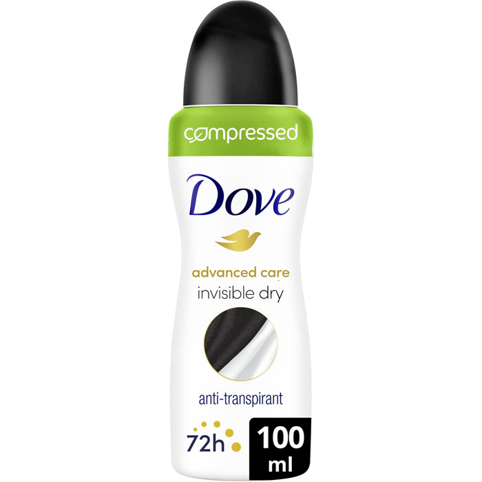 DOVE Advanced Care Déodorant spray compressé 72h