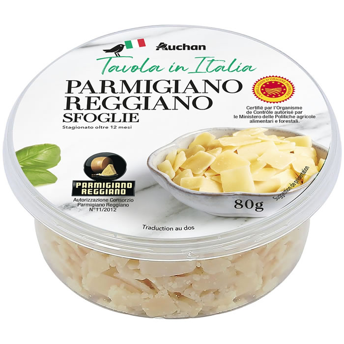 AUCHAN Tavola In Italia Parmigiano Reggiano en copeaux AOP