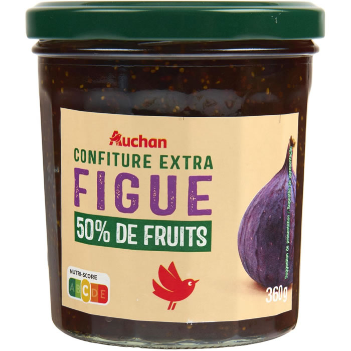 AUCHAN Confiture extra de figues