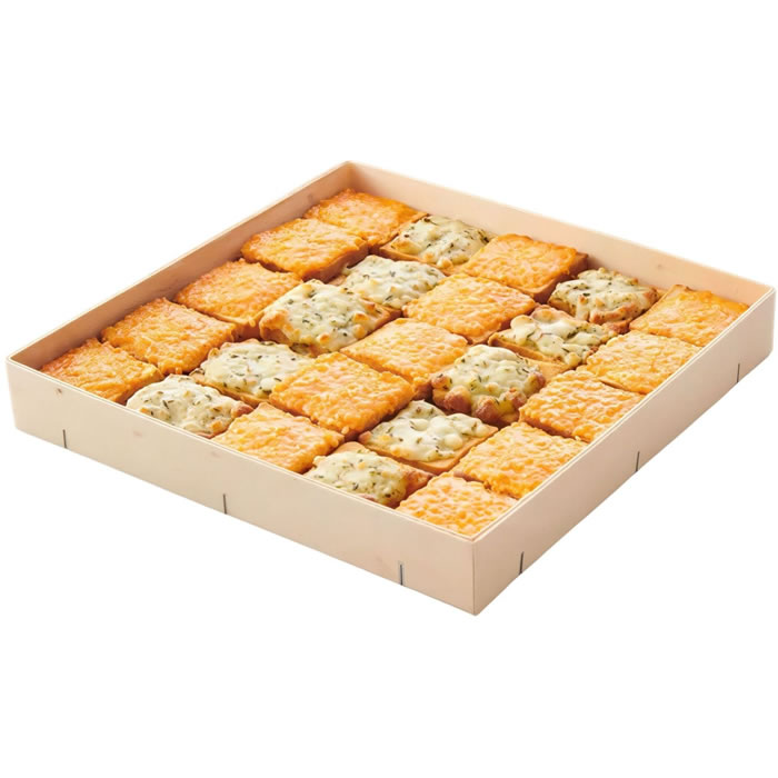 FLUNCH Traiteur Mini croques gratinés pesto,tomates,mozza et jambon emmental