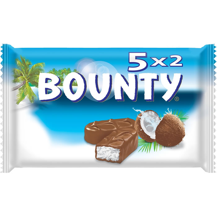 BOUNTY Barres chocolatées à la noix de coco