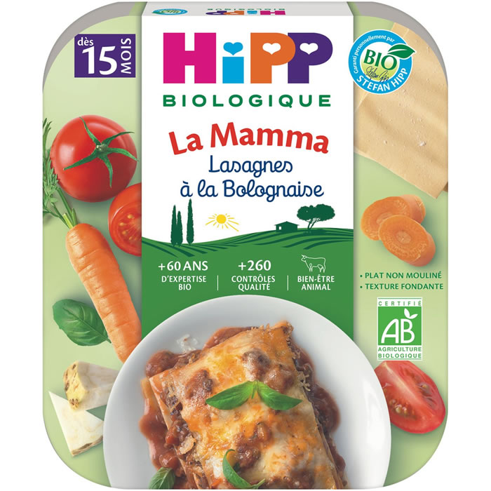 HIPP Lasagnes à la bolognaise bio dès 15 mois