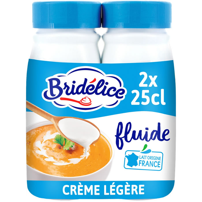 BRIDELICE Crème fluide légère 12% M.G UHT