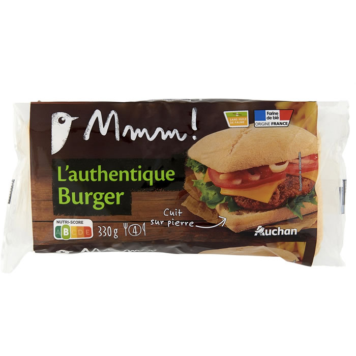 AUCHAN Mmm ! Pains hamburgers authentique