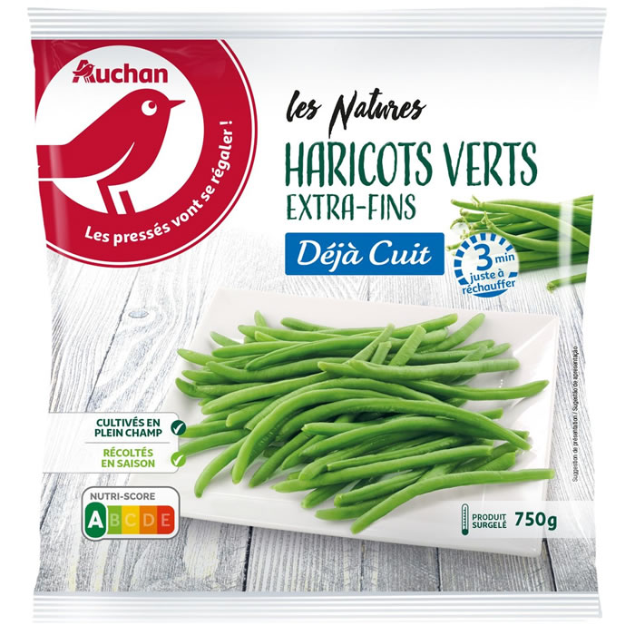 AUCHAN Haricots verts extra-fins