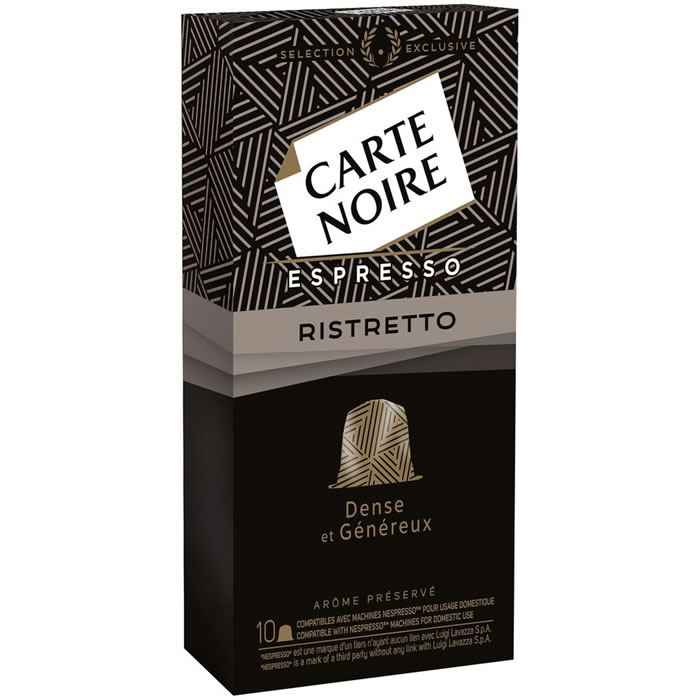 CARTE NOIRE Capsules de café espresso ristretto